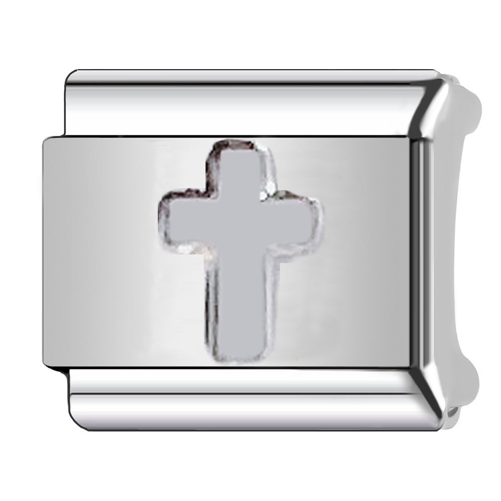 Wholesale   Italian Charm Bracelet 9mm DIY heart-shaped  Creative Stainless Steel Composable Bracelet