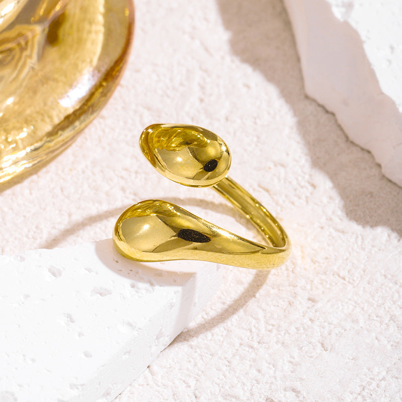 Wholesale Titanium steel plain open ring