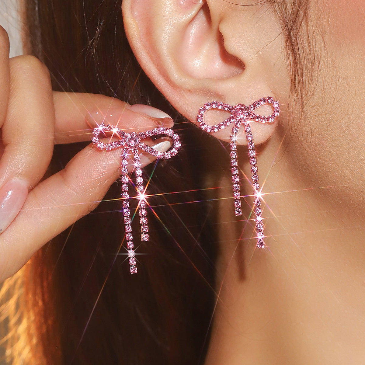 Wholesale Bow Tassel Earrings