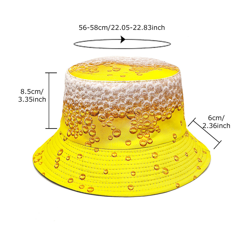Wholesale Yellow beer bucket hat