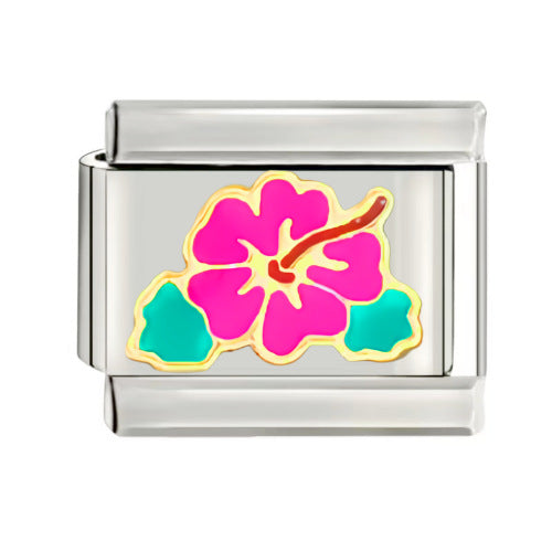 Wholesale Italian Charm Starter Bracelets DIY square Single Section Creative Stainless Steel Composable Bracelet