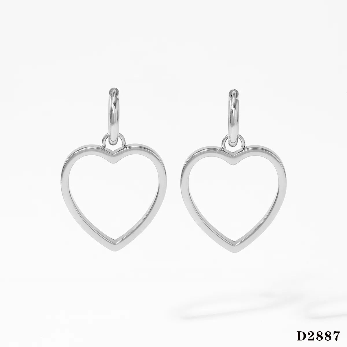 Wholesale love necklace earrings stainless steel personality retro necklace