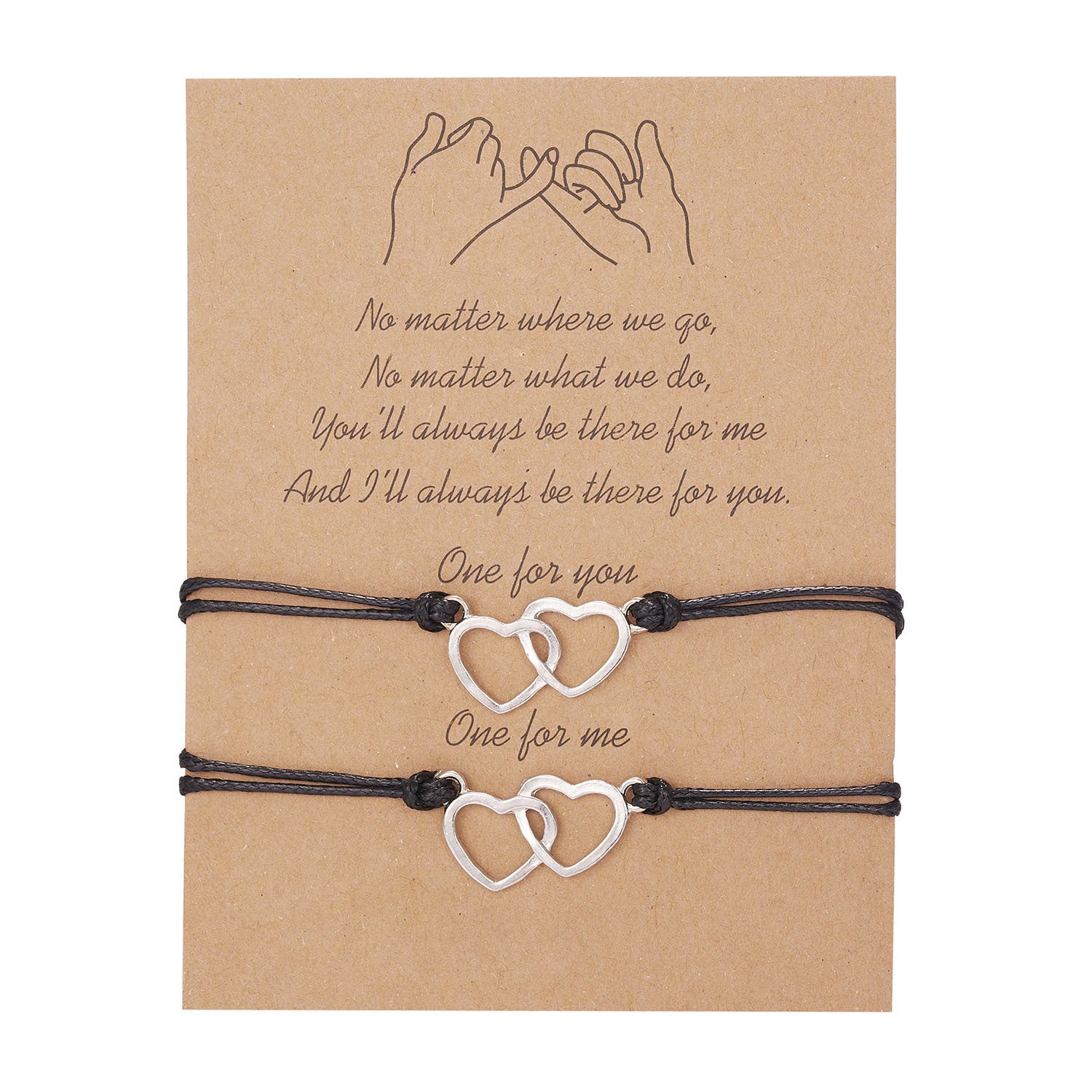 Wholesale Alloy Braided Adjustable Couple Bracelet