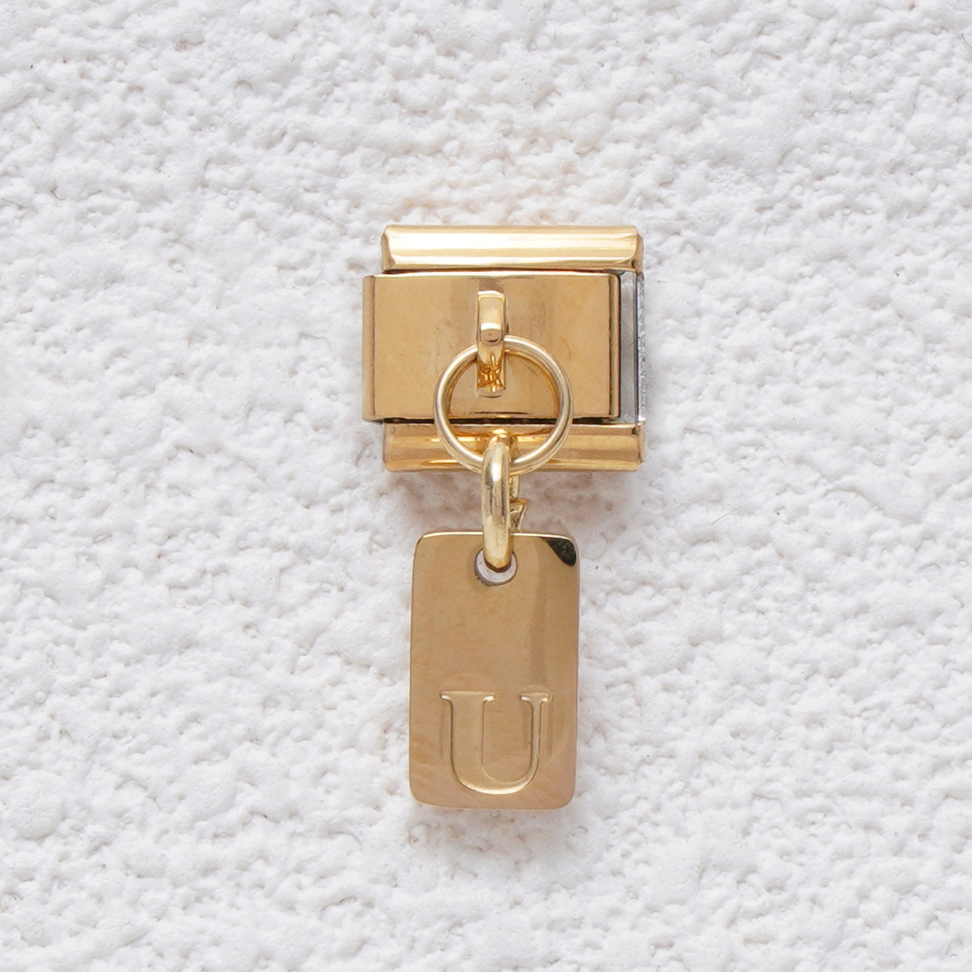 Wholesale 5pcs Italian Charm Bracelet 9mm DIY Splicing Letter Series Stainless Steel Composable Bracelet