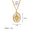Wholesale shell pearl Stainless steel pendant 18K gold plated color butterfly moon white shell clavicle chain