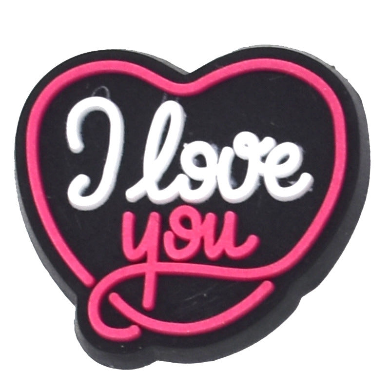 Wholesale random 100pcs cute cartoon PVC soft rubber shoe buckle decoration ACC-SC-RYY072