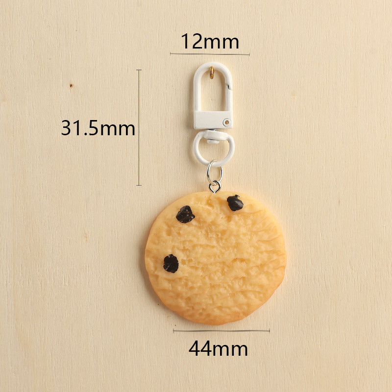 Wholesale  Cookie Keychain Pendant Cute and Creative Keychains