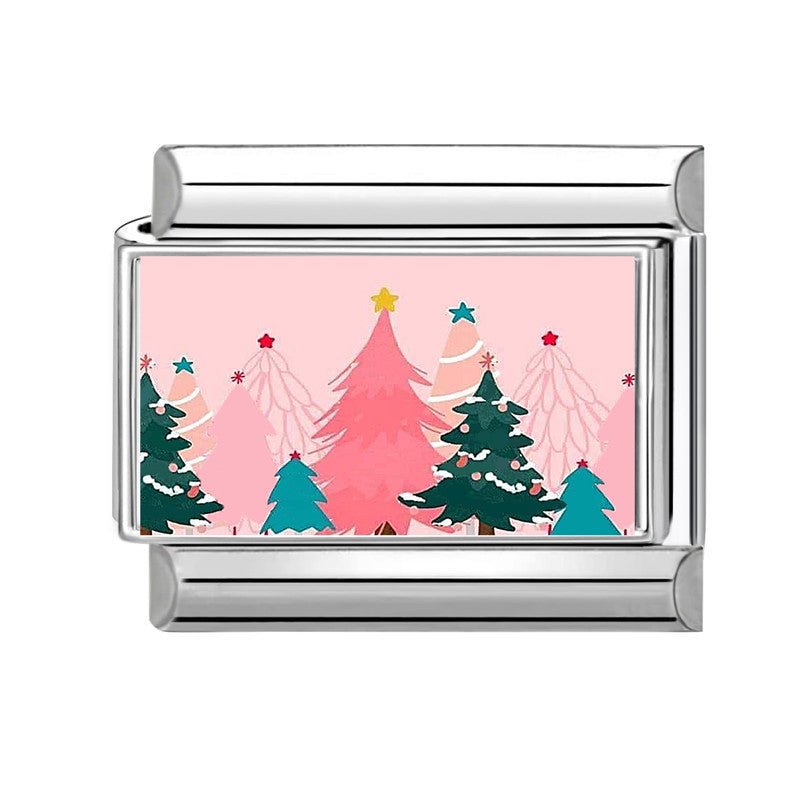 Wholesale 9mm Italian Charm Starter Bracelets DIY Christmas Stainless Steel Composable Bracelet