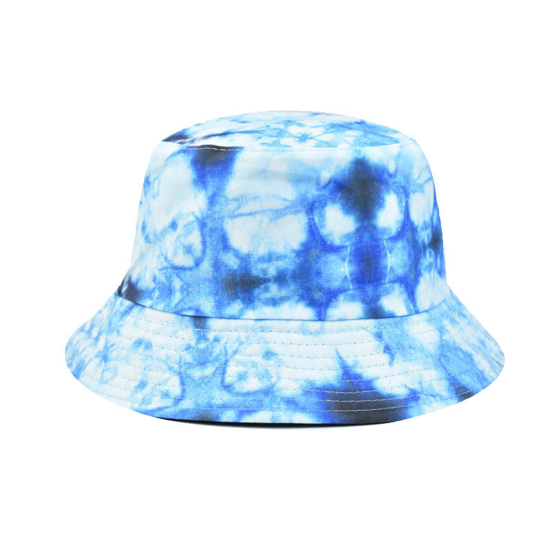 Wholesale Tie Dye Bucket Hat Unisex Hip Hop Style Trendy Summer Sun Protection Hat Fashion Accessory