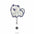 Wholesale Cute Pet Series Acrylic Retractable Rotating Badge Keychain