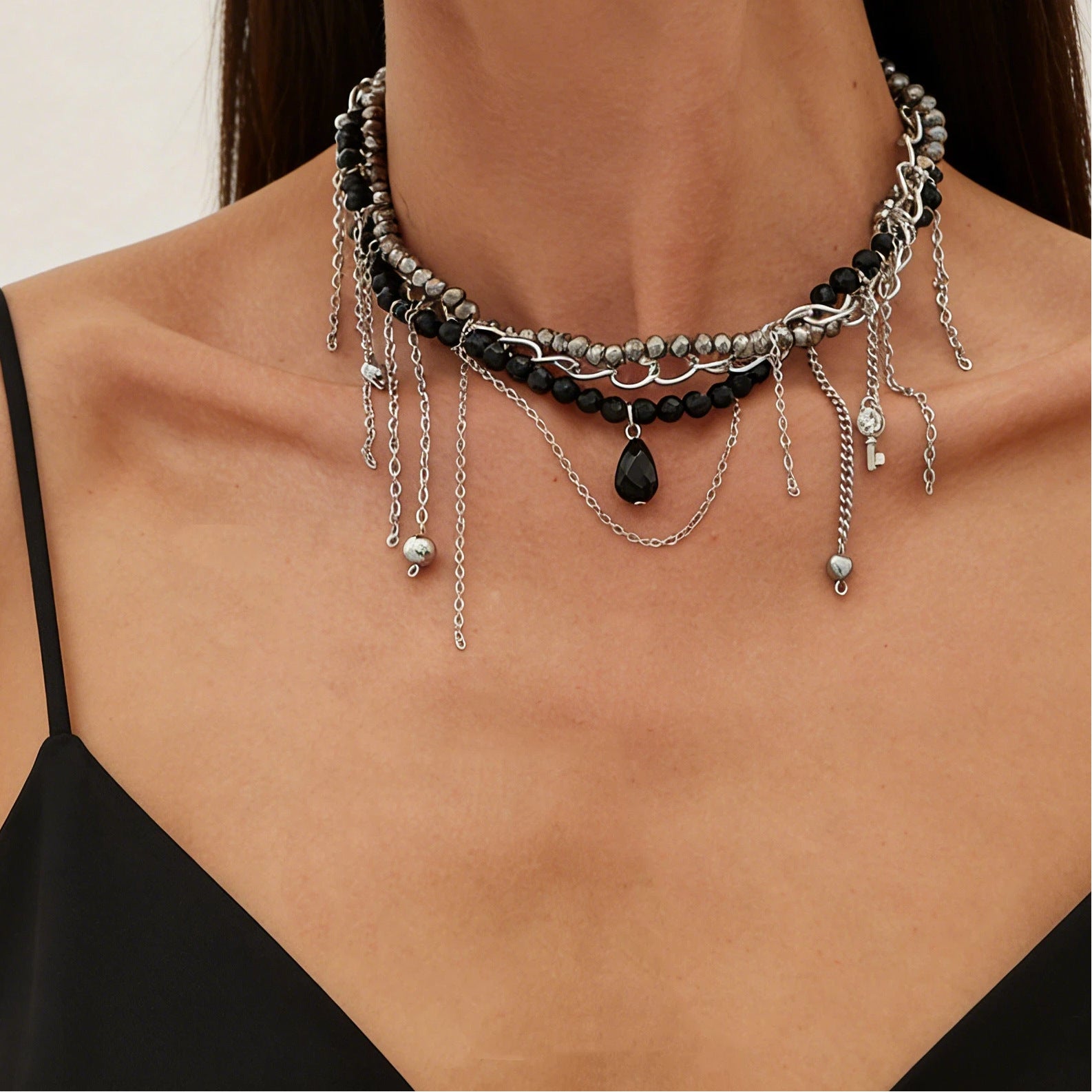 Wholesale Y2K Gothic Cross Choker Necklace Trendy Punk Style Jewelry Accessory Gift