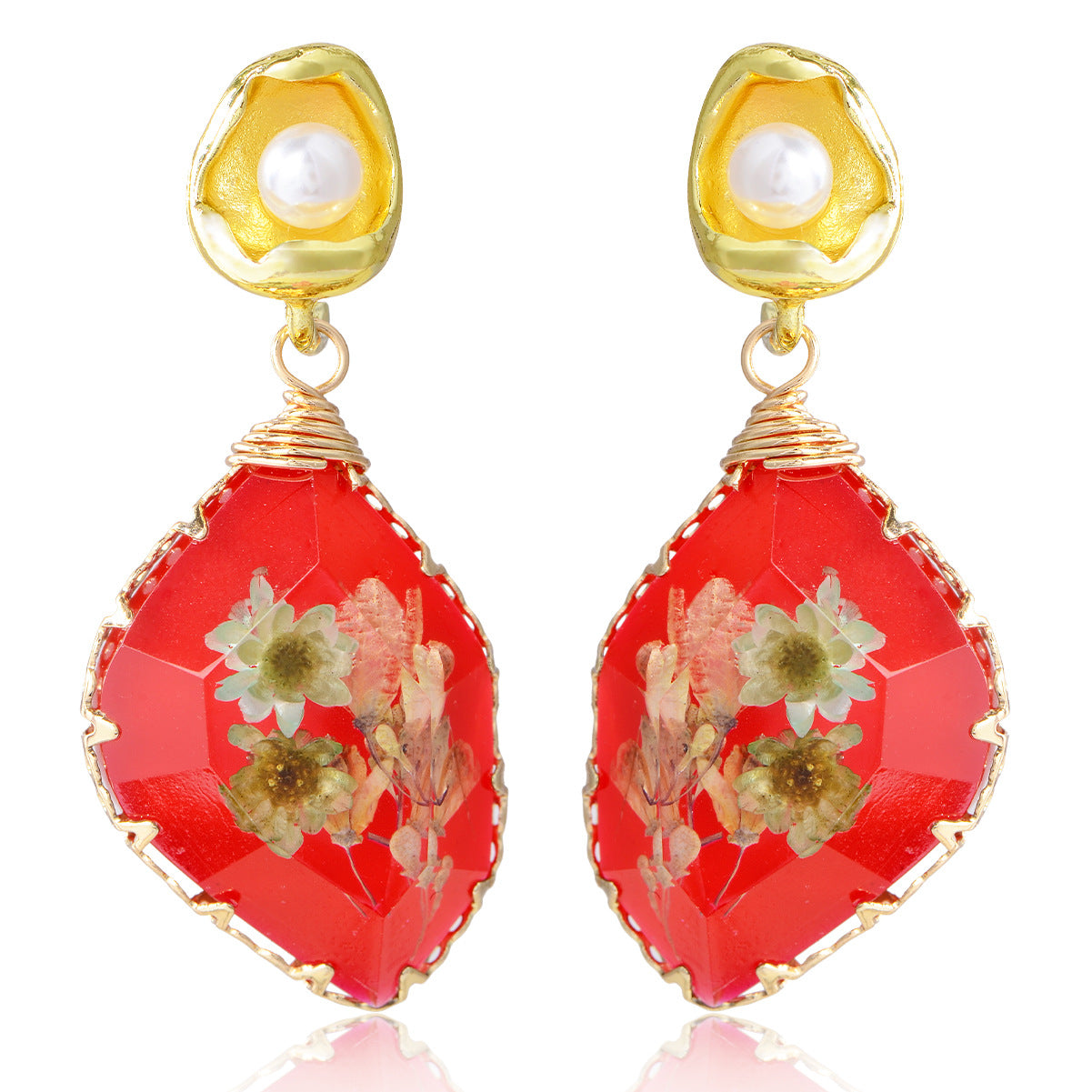 Wholesale Forest Earrings Mother of Pearl Earrings Luxury Earrings ACC-ES-YiN004