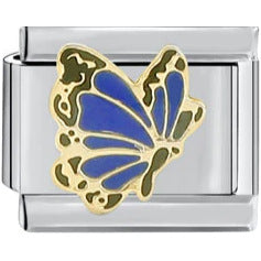 Wholesale  Italian Charm Bracelet 9mm DIY  insects and welded butterflies Creative Stainless Steel Composable Bracelet