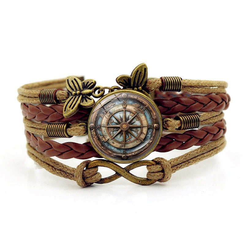 Wholesale Handmade Mandala Yoga Bracelet Multi Layer Woven Cord With Butterfly Symbols Everyday Wear Gift Boutique Resale