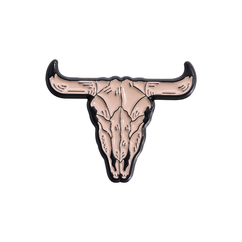 Wholesale Brown Series Cowboy Hat Brooch Cute Metal Badge ACC-BCH-QiHe007