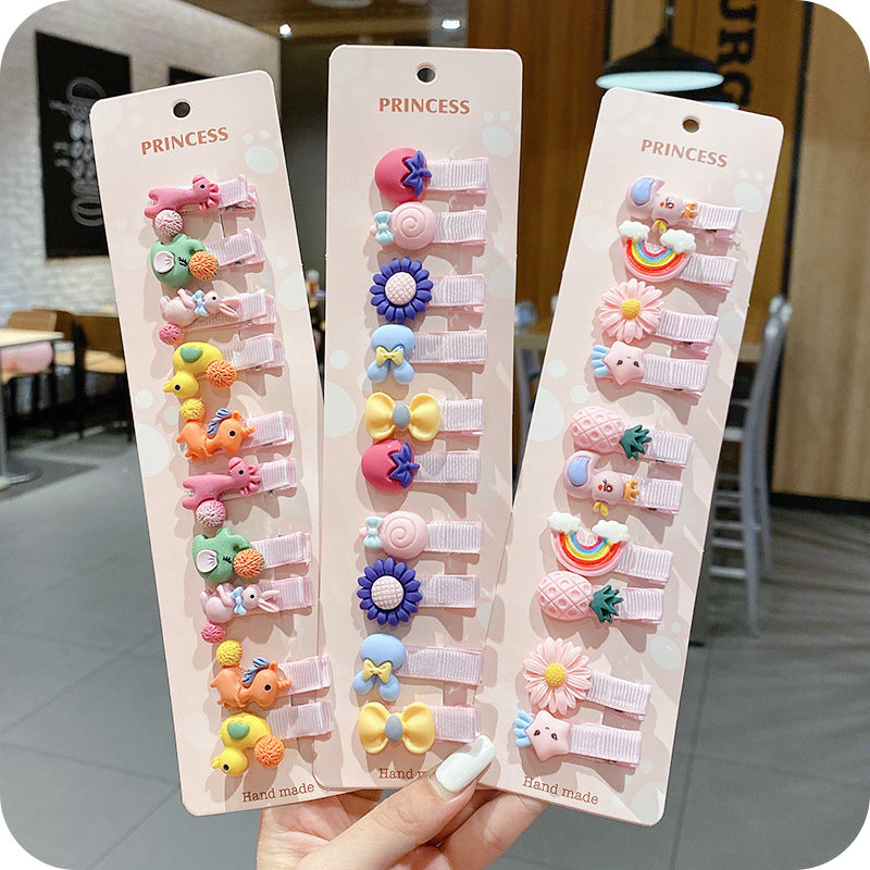Wholesale Acrylic Cartoon cute  hairpin set