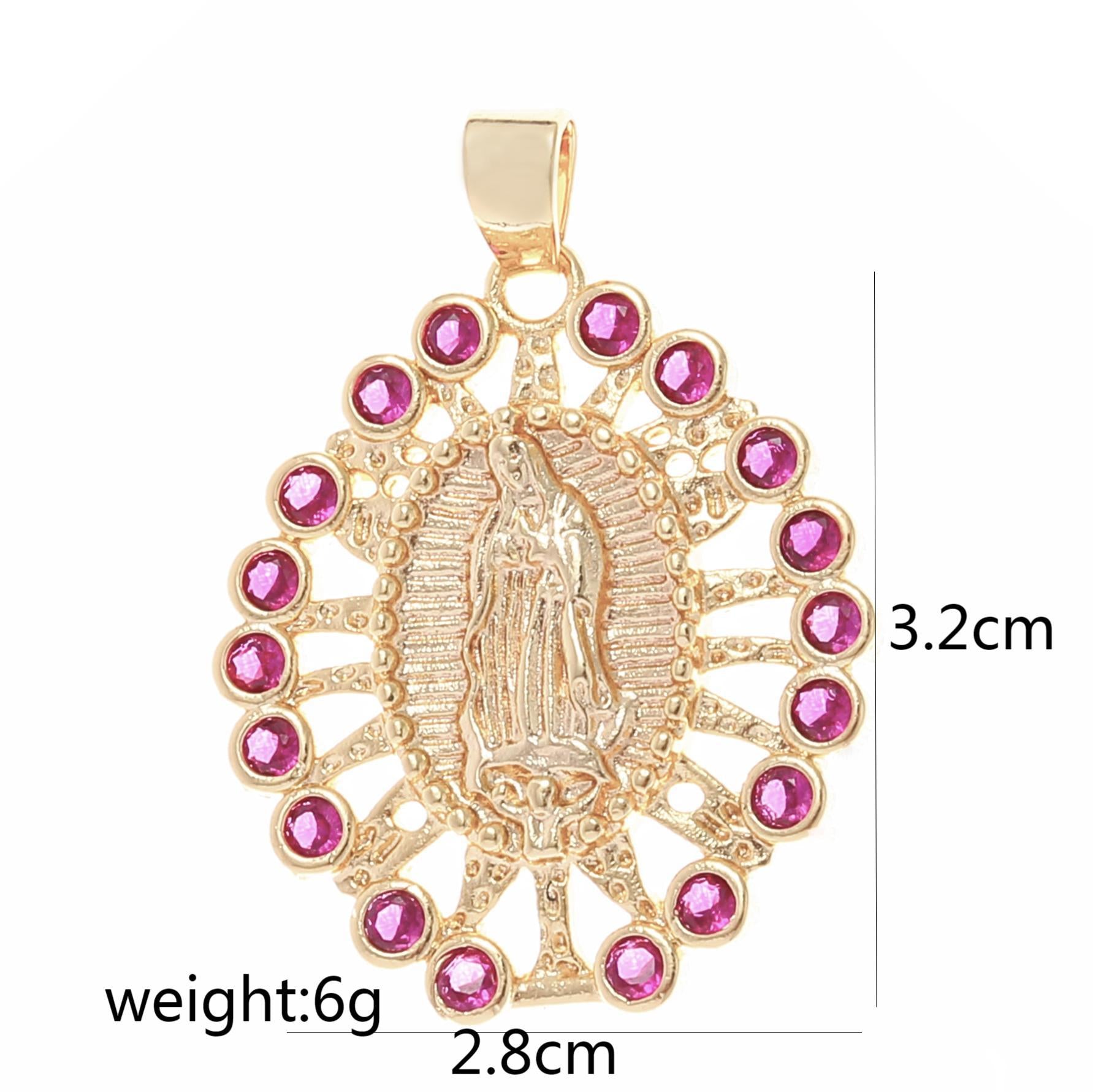 Wholesale Gold Plated Copper Geometric Zircon Pendant Necklace Unisex Fashion Accessory