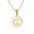 Wholesale hollow Stainless Steel metal 26 English letter necklace
