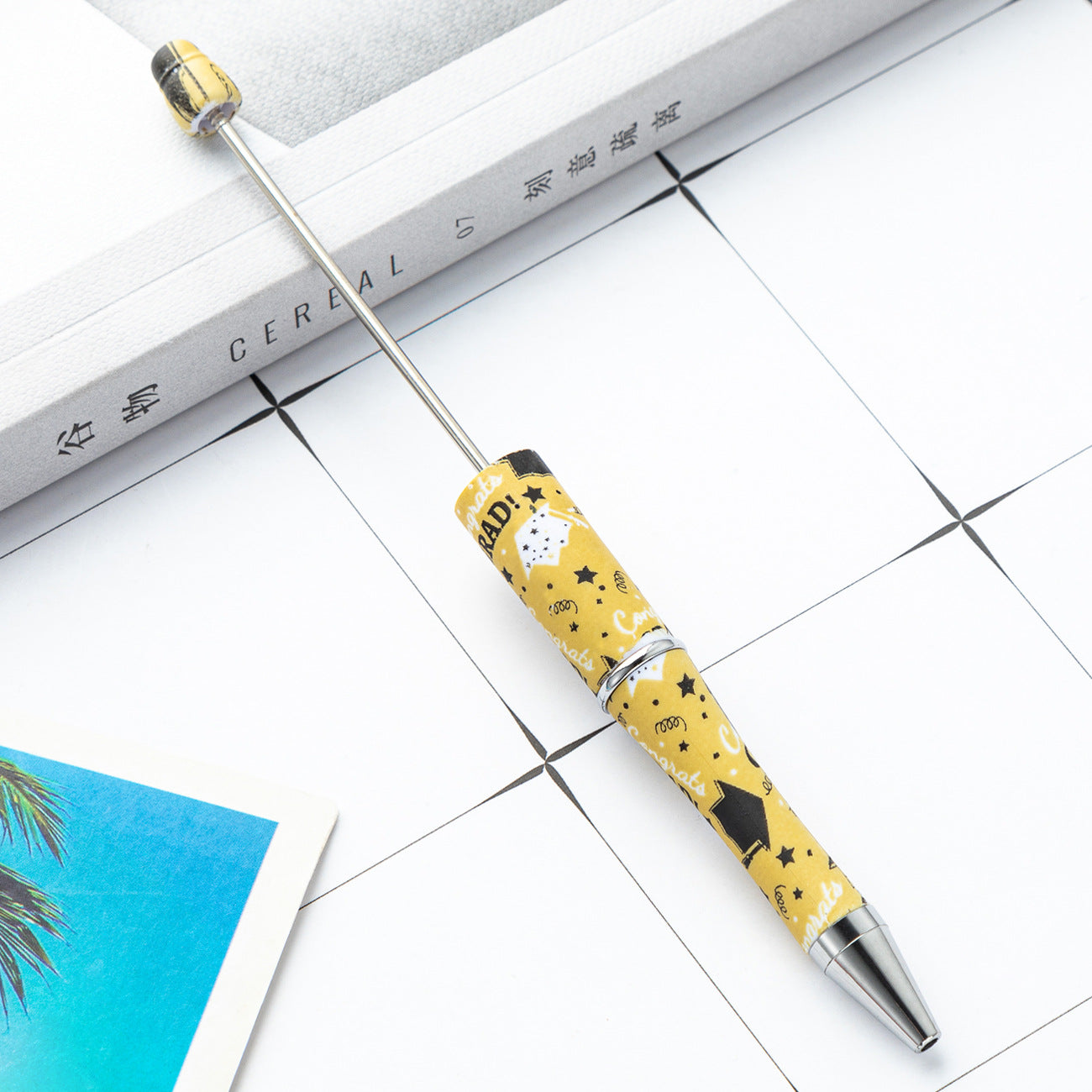 Wholesale Beadable Pens Graduation Season Plastic DIY Beaded Pens ACC-PN-HuaH056