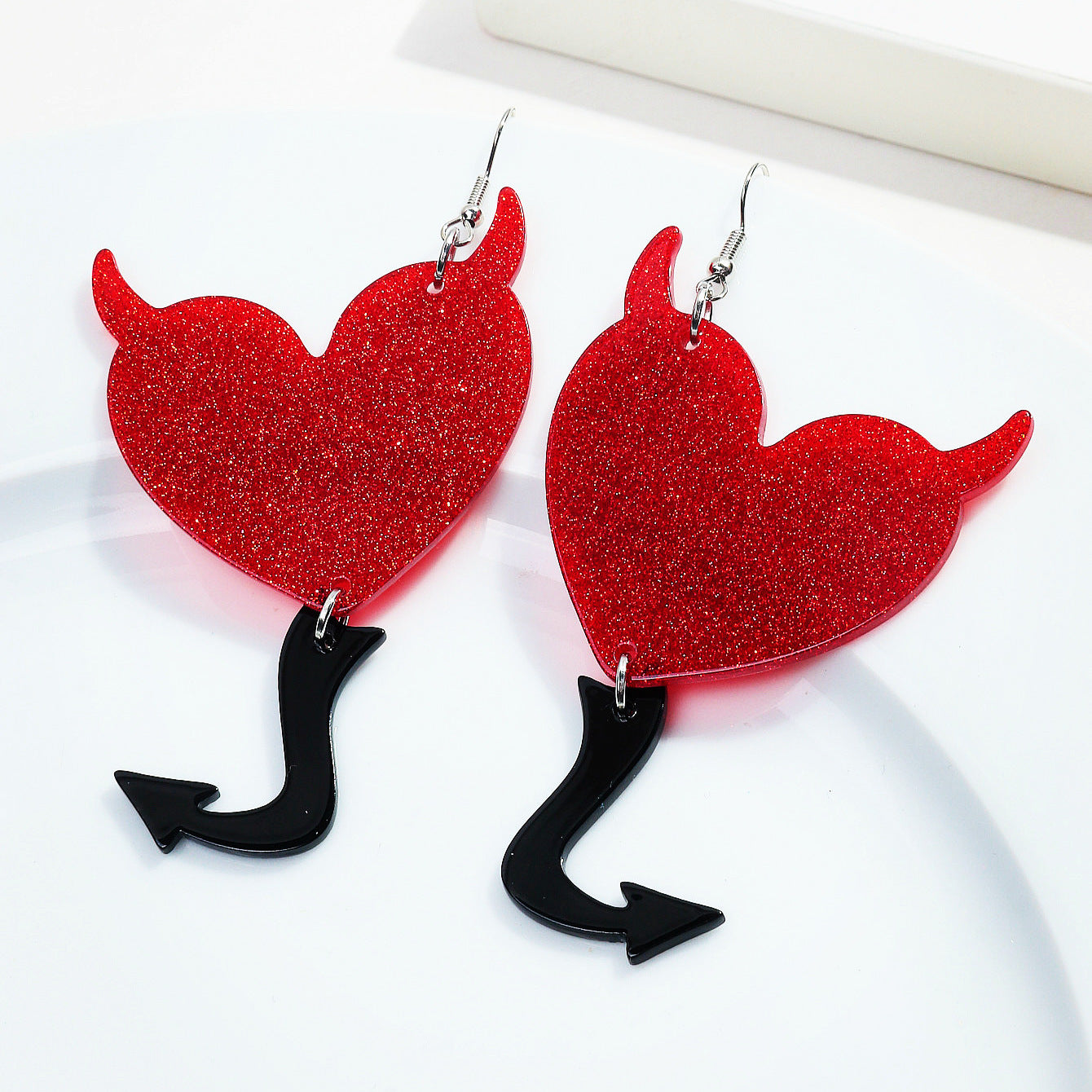 Wholesale  Valentine's Day Love Pendant Acrylic  Earrings