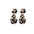 Wholesale oval full diamond geometric alloy  earrings
