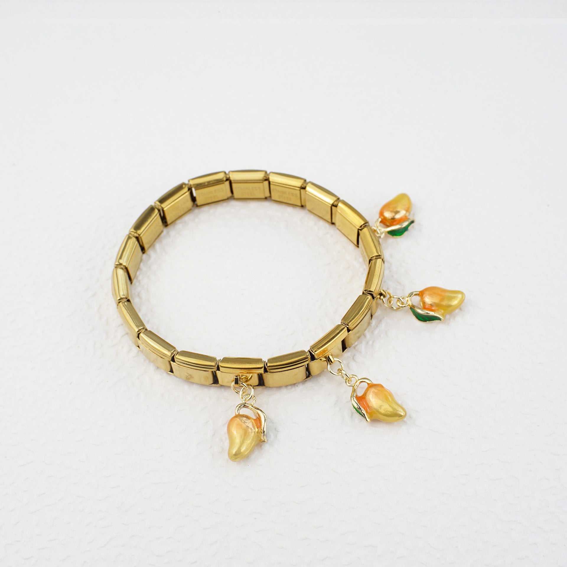 Wholesale 5pcs/   pack Single Section Creative Stainless Steel Composable Bracelet