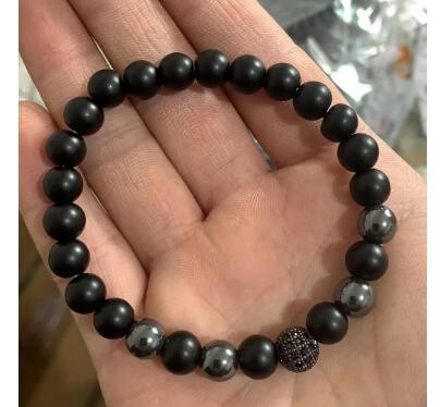 Braccialetto tessuto yoga di pietra vulcanica colorata turchese braccialetto di gioielli in lega all'ingrosso 5 pezzi