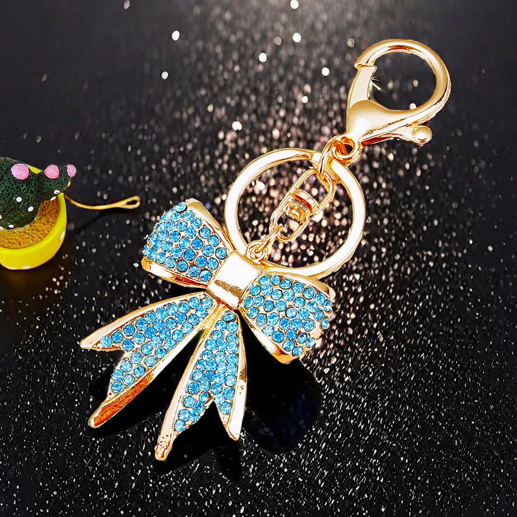 Wholesale Girly Diamond Bow Keychain ACC-KC-RuiYuan008