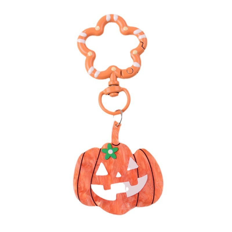 Wholesale Halloween Series Pumpkin Skull Acrylic Keychains ACC-KC-DA018
