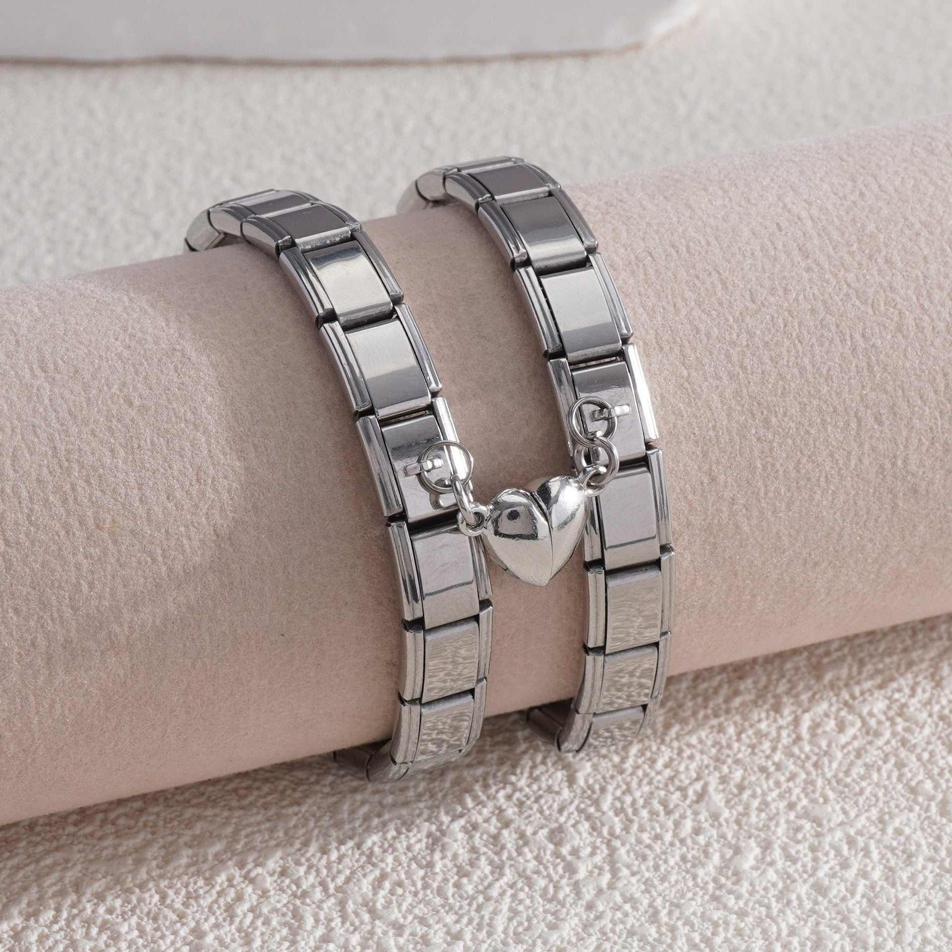 Wholesale Italian Charm Bracelet 9mm DIY Splicing Creative Pattern Stainless Steel Composable Bracelet