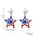 Wholesale  American Independence Day  Alloy Oil-Dropping Diamond Earrings