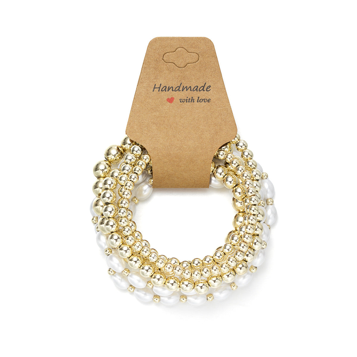 Wholesale Bohemian  Pearl Beaded Elastic Women's Bracelet