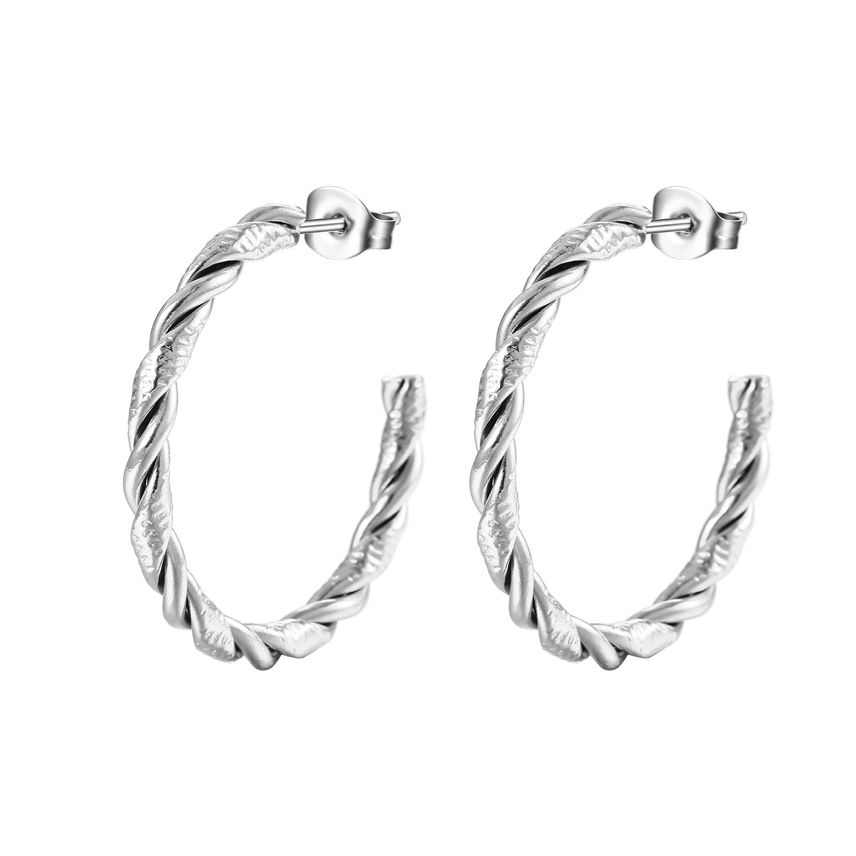 Wholesale C- type stainless steel earrings