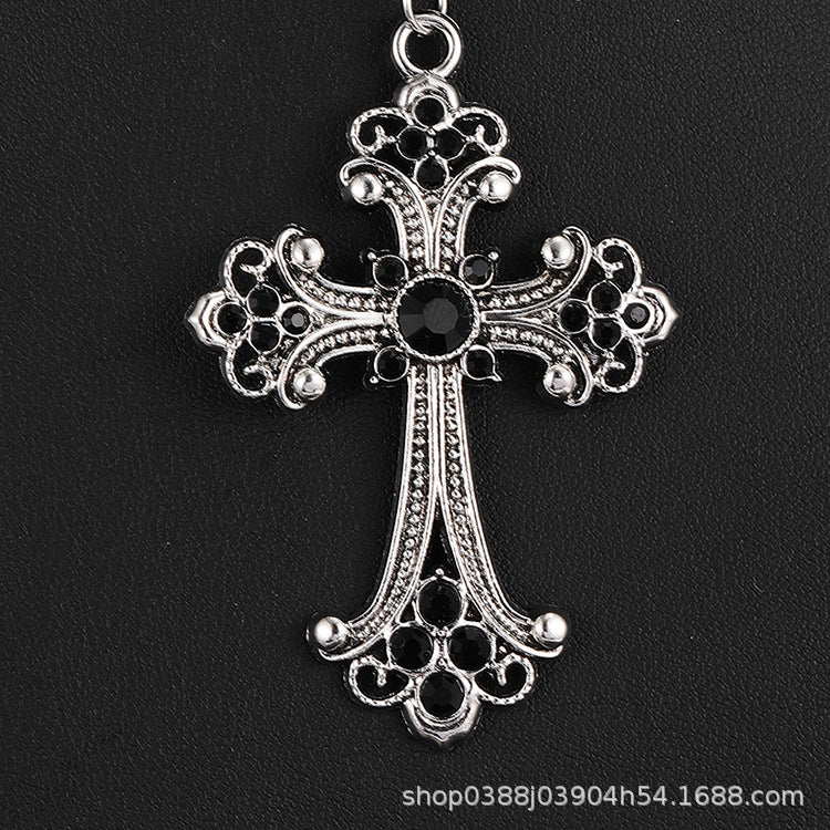 Wholesale Titanium Steel  Cross Necklace  Hip-Hop All-Match Pendant Necklaces