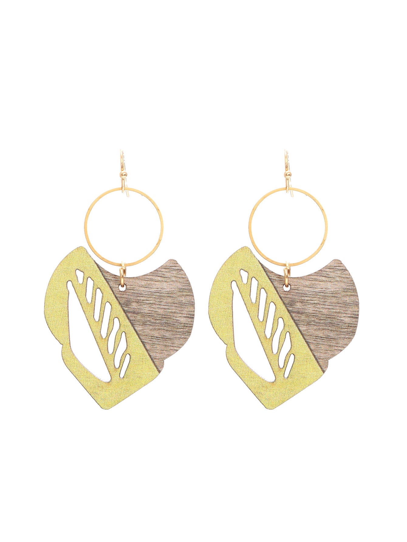 Wholesale Retro Bohemian Hollow Wooden Earrings