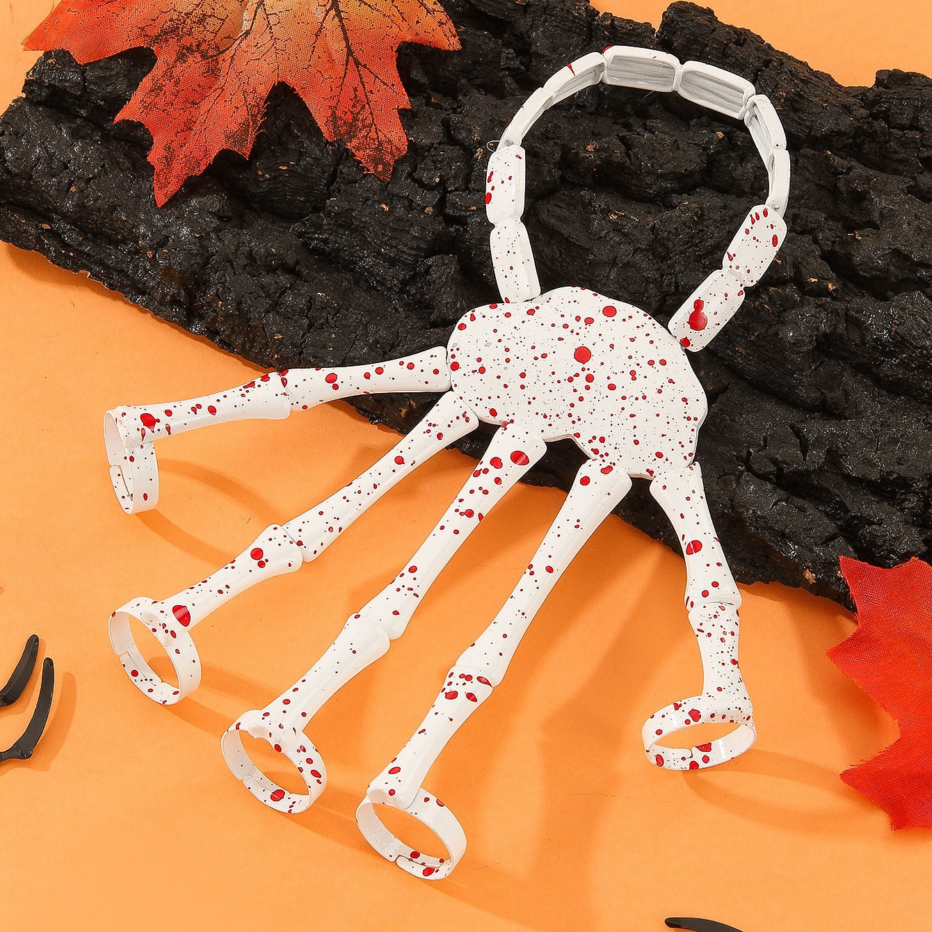 Wholesale  Gothic Punk Vampire Skeleton Pumpkin Skull Elastic Bangle Bracelet - Fashion Accessory for Party &  Everyday