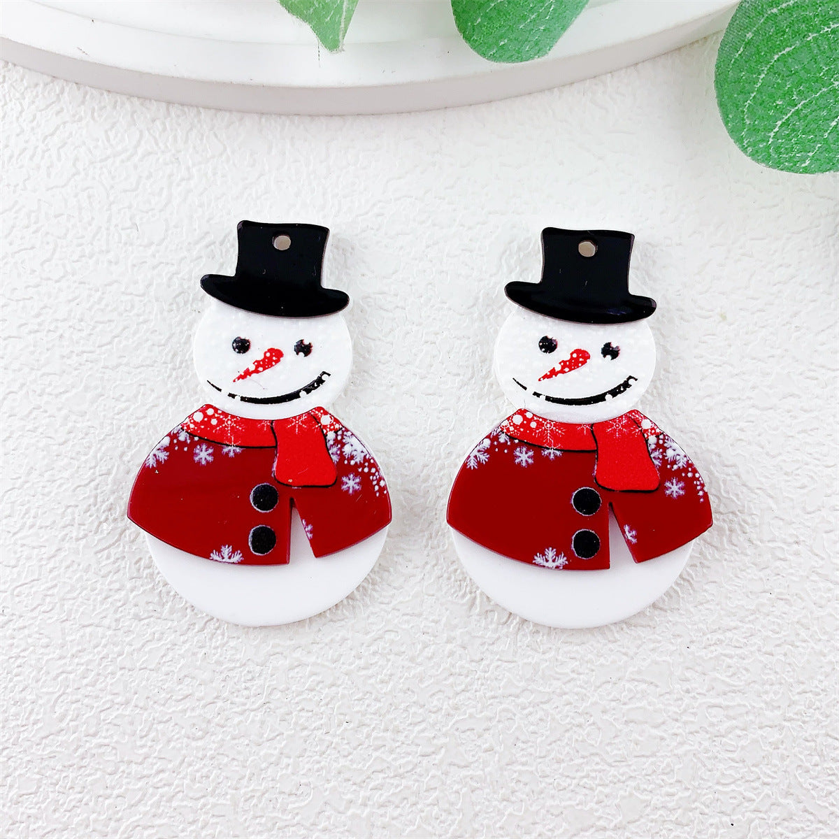 Wholesale 10pcs Acrylic Double Layer Christmas  Pendant