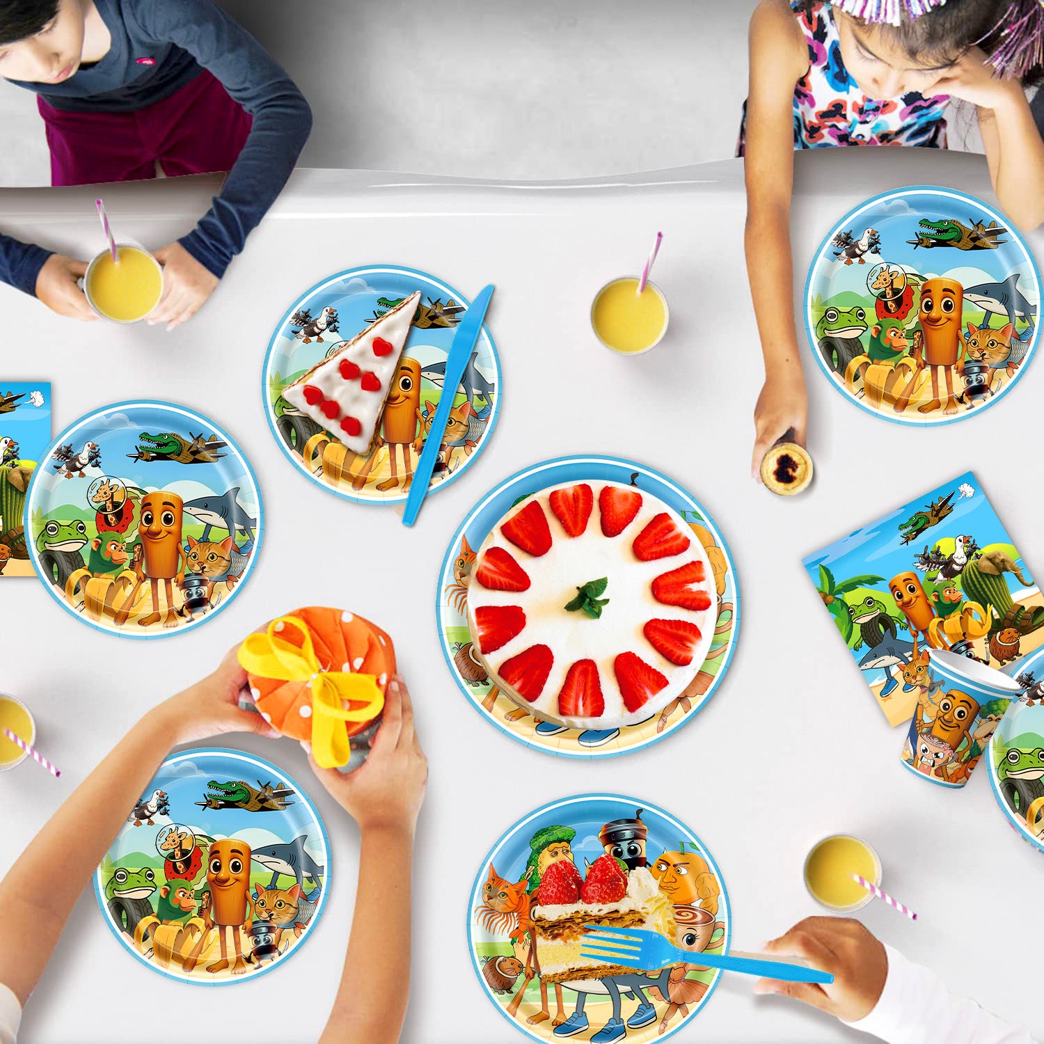 Wholesale Themed birthday party disposable tableware