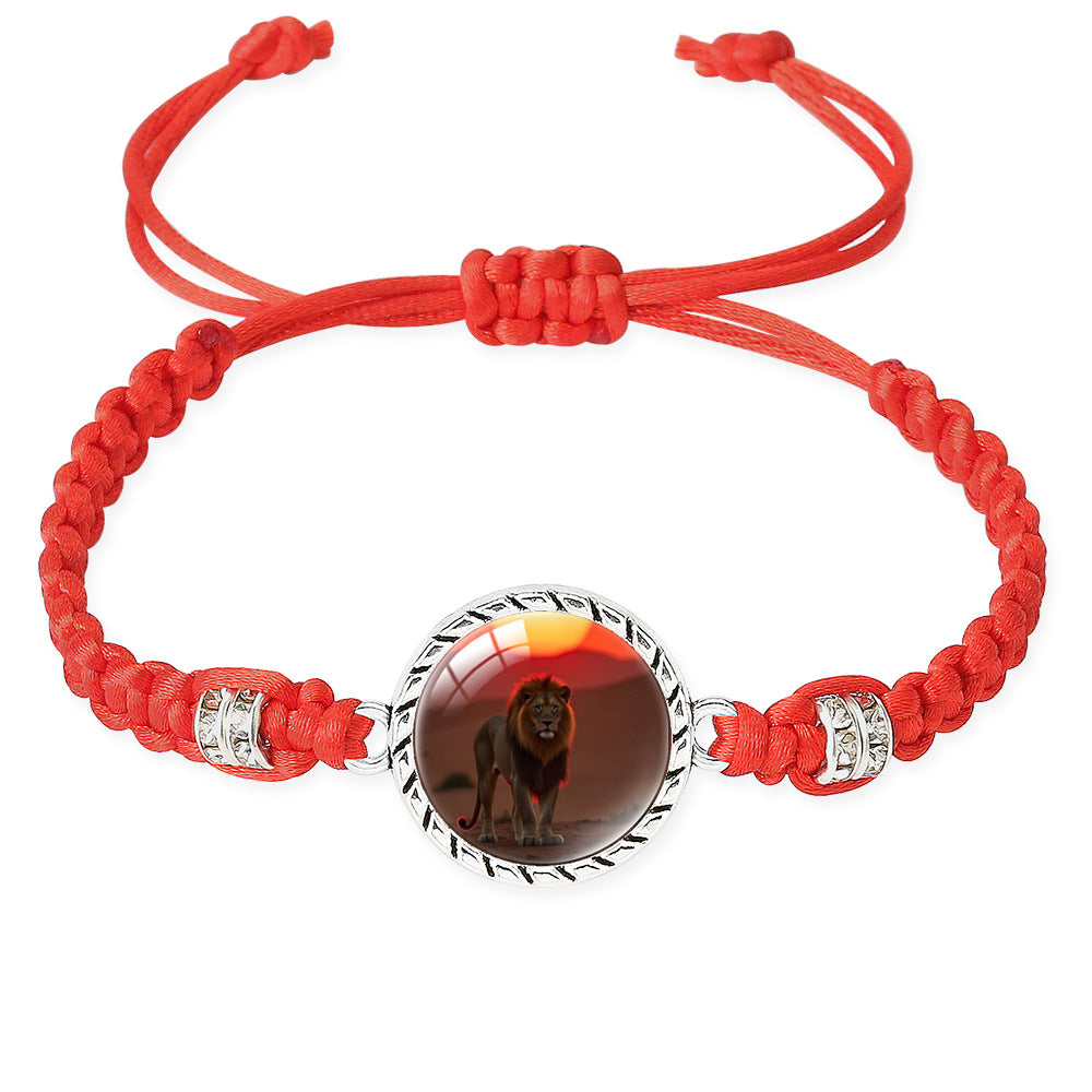 Wholesale Lion braid adjustable bracelet