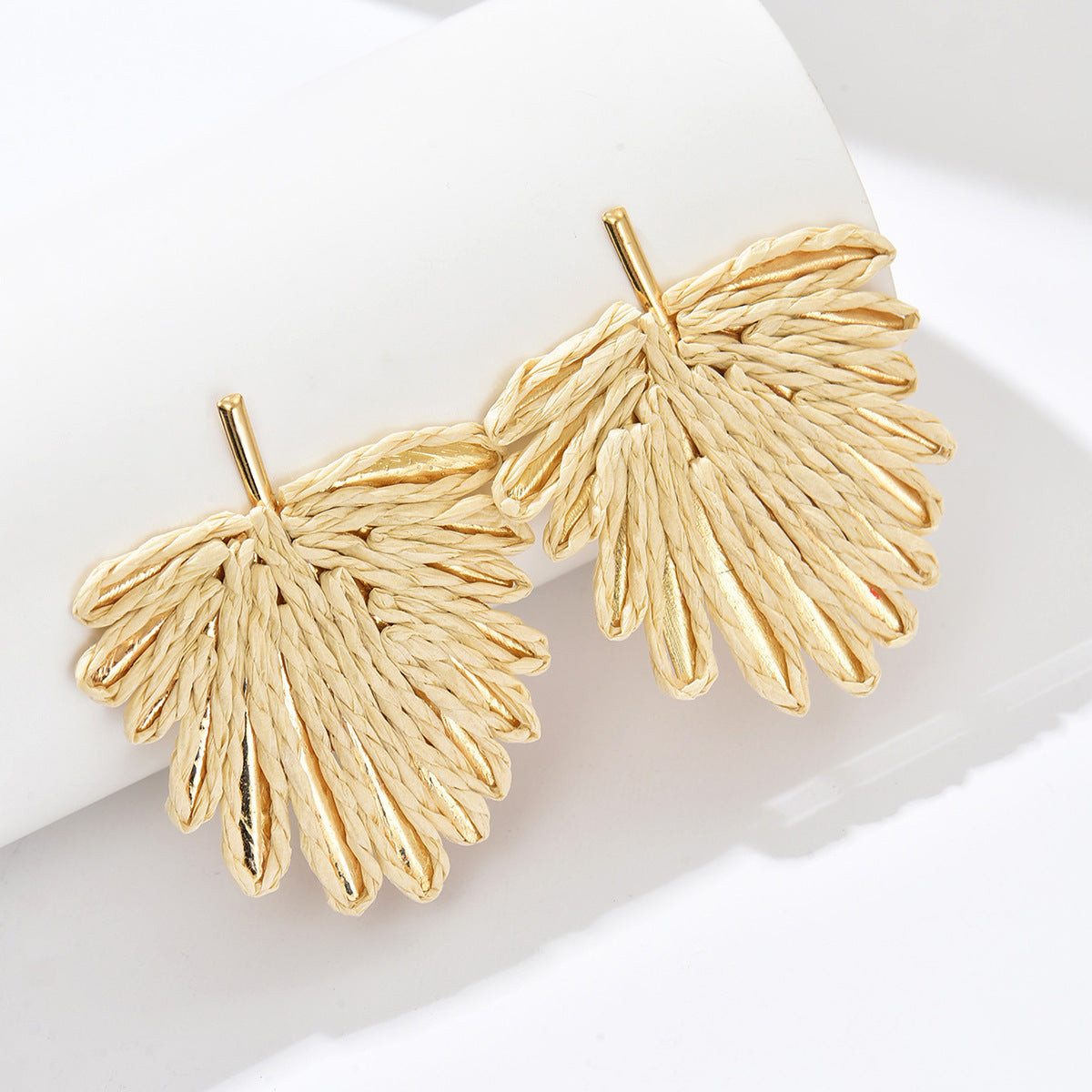 Wholesale Raffia Woven Bohemian Retro Ethnic Earrings Party Wear Boutique Resale Gift