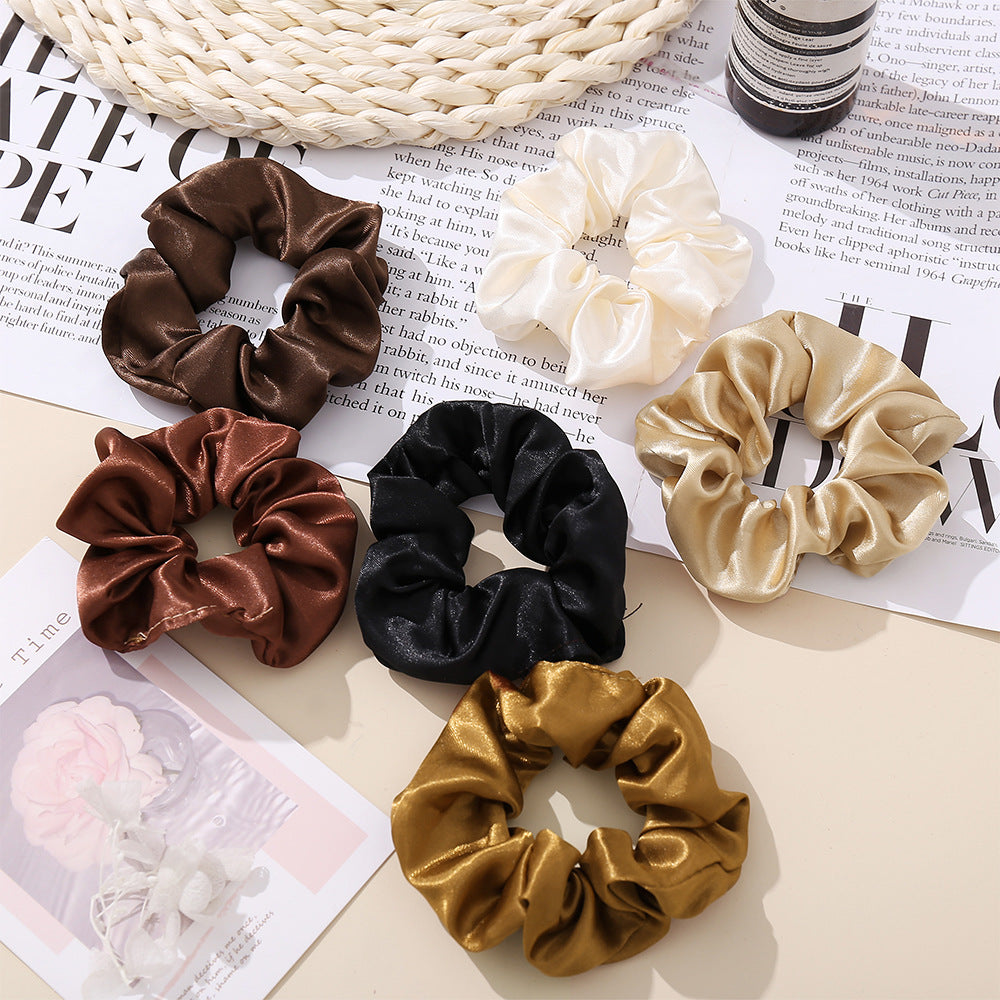 Wholesale Silk Satin Vintage Fat Gut Loop Large Headband Hair Scrunchies ACC-HS-HZS001