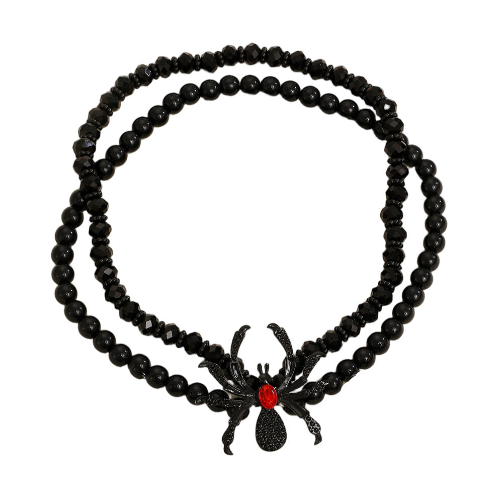 Wholesale Dark  Vintage  Jewelry Set Alloy Electroplated Ring Necklace Bracelet Fashion Accessory