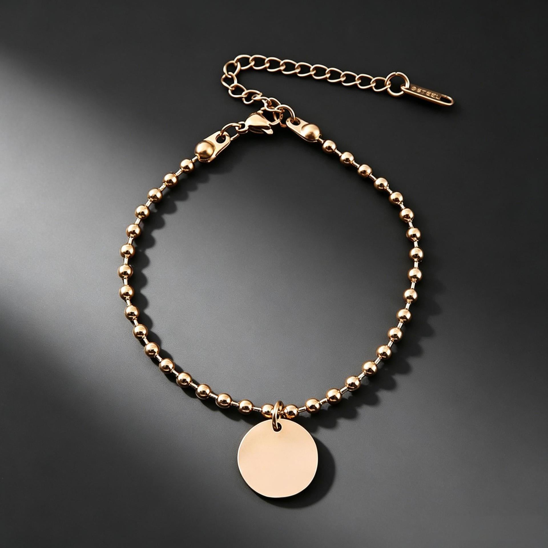 Wholesale Stainless Steel Adjustable Bead Bracelet - Minimalist Style,  Fashion Accessory for Resale