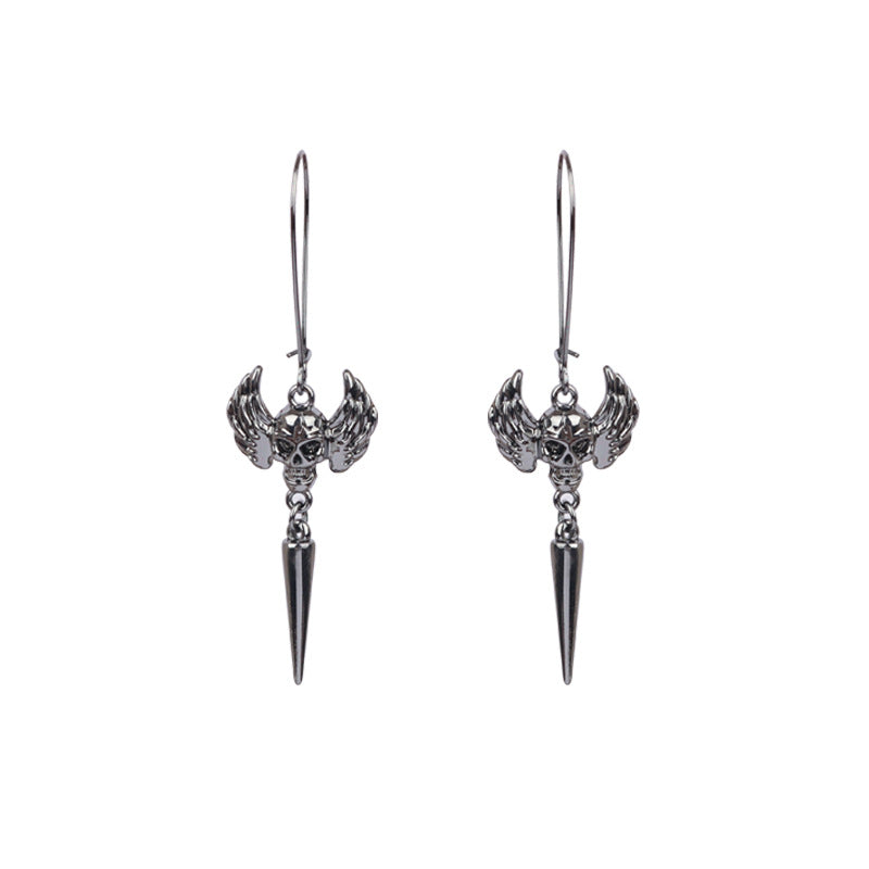 Wholesale  Skull  Web Earrings Dark Wind Style Alloy Jewelry Accessory Gift