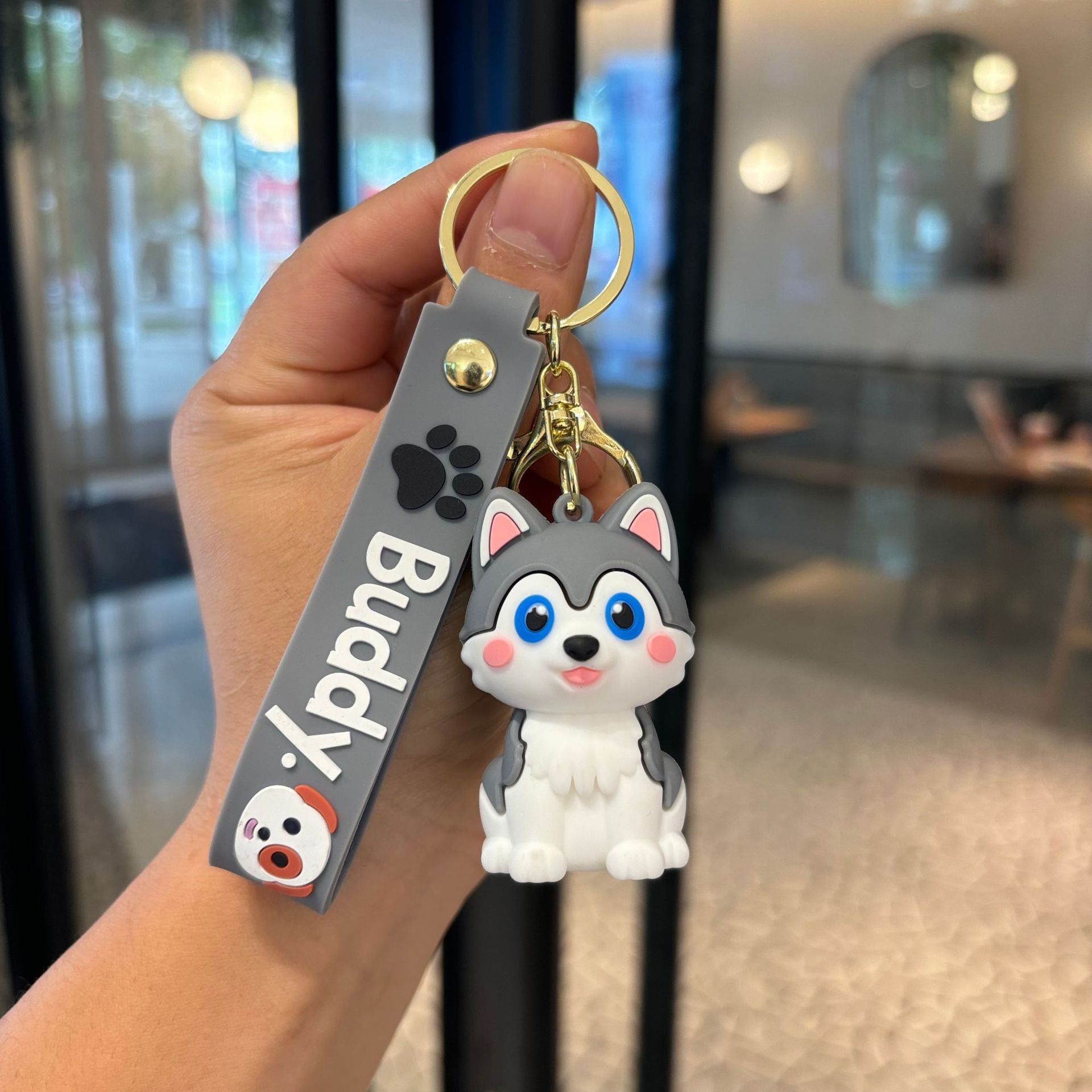 Wholesale Cute Animal French Bulldog  Doll Keychain