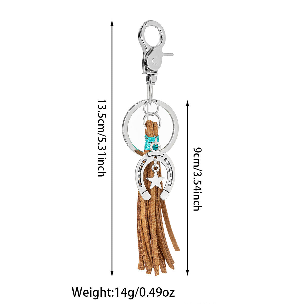 Wholesale Retro Western style pendant with bull head keychain