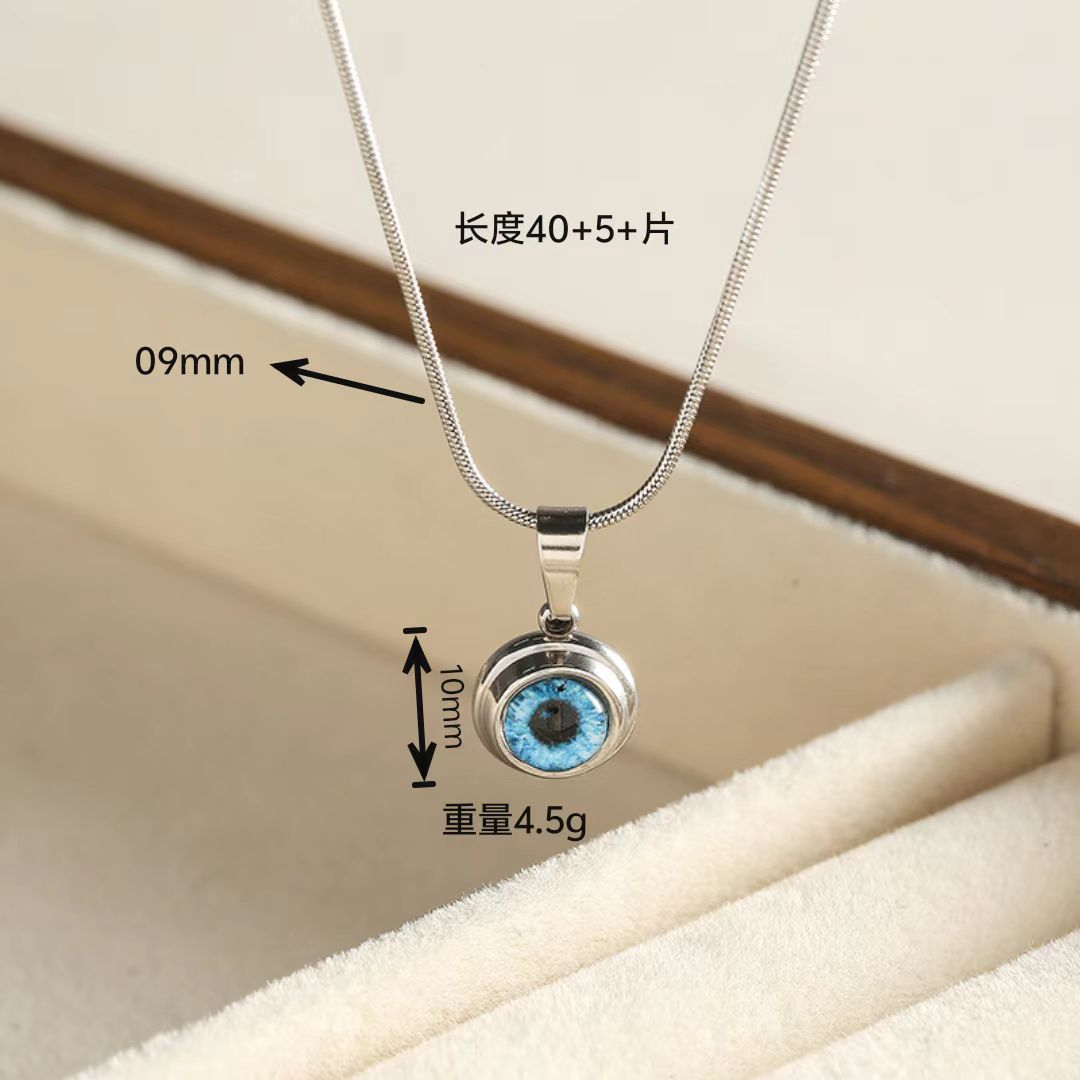 Wholesale Angel Eye Titanium Steel Necklace