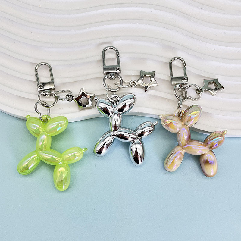 Wholesale Acrylic  Balloon Dog Keychains