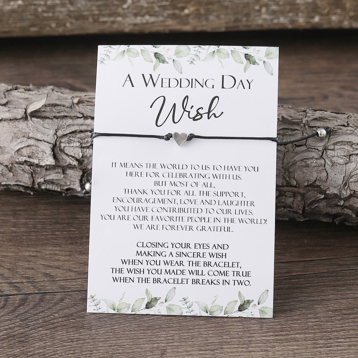 Wholesale Love Star Shape Bee Braided Bracelet Blessing Card Bracelet