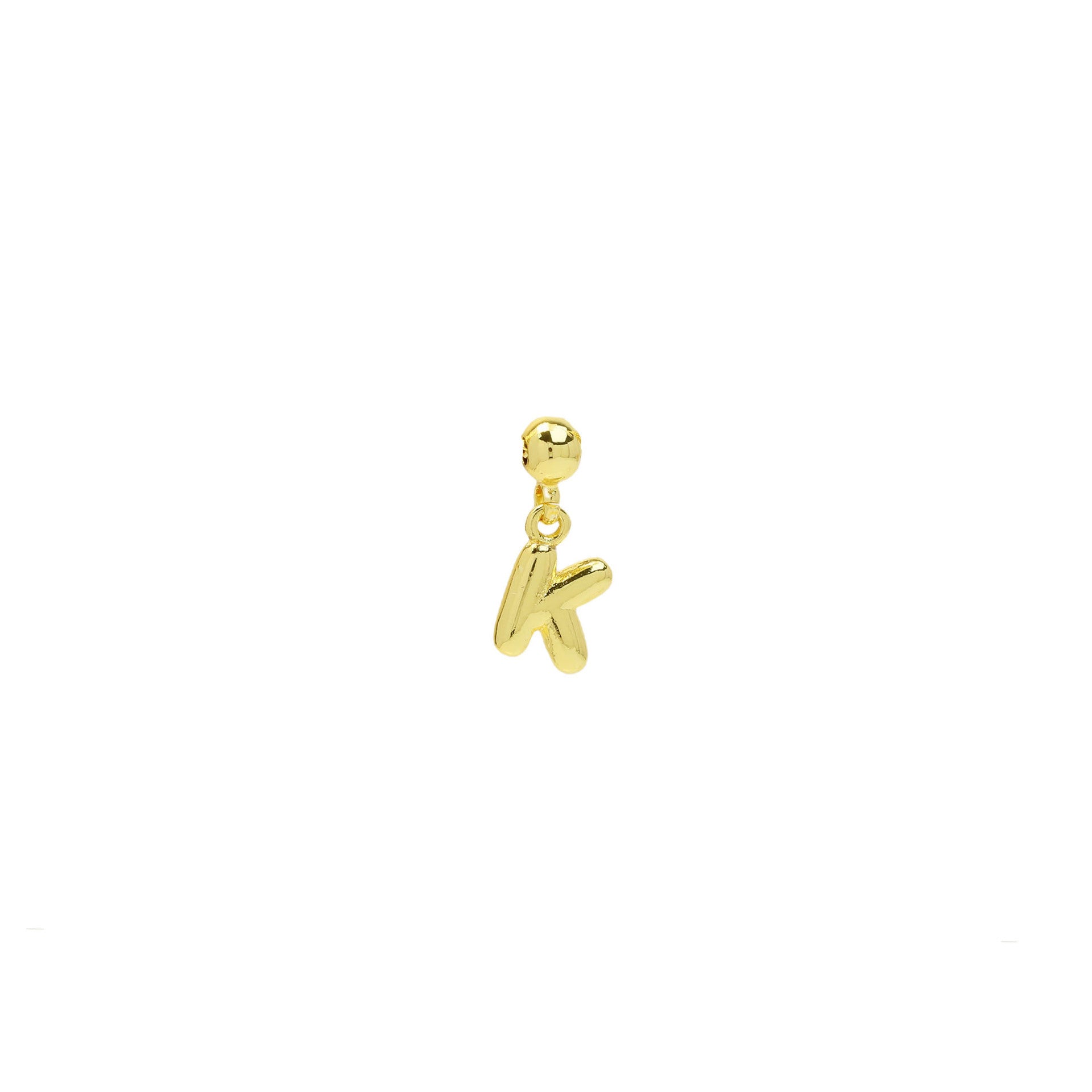 Wholesale Copper plated 18k gold mini DIY English letter bubble pendant name word necklace